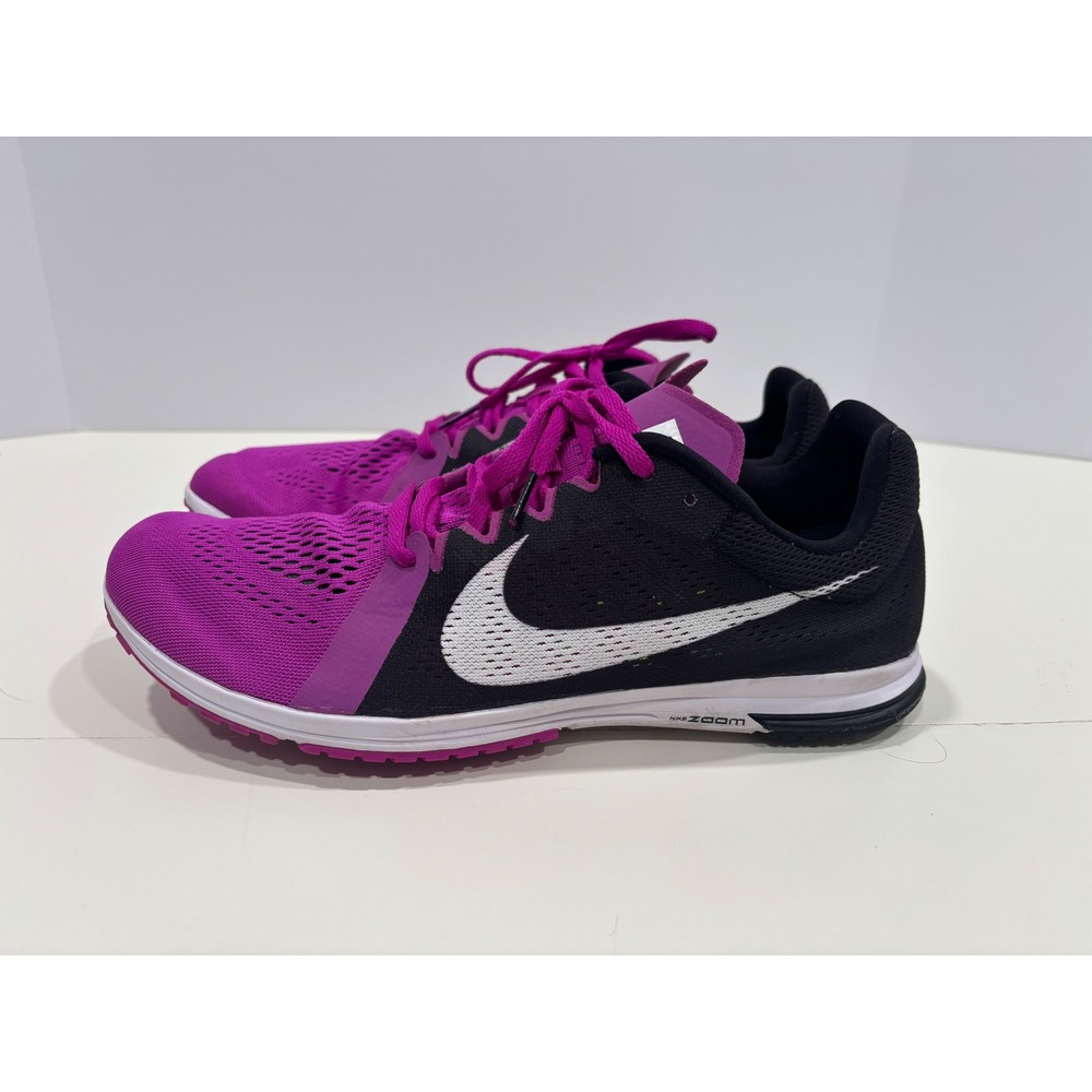 Nike Zoom Streak LT 3 Racing Shoes Black Fuchsia 819038-015 Womens 11.5